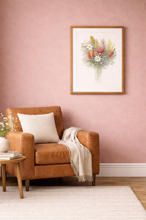 Australian Native Birth Flower Bouquet Art Print