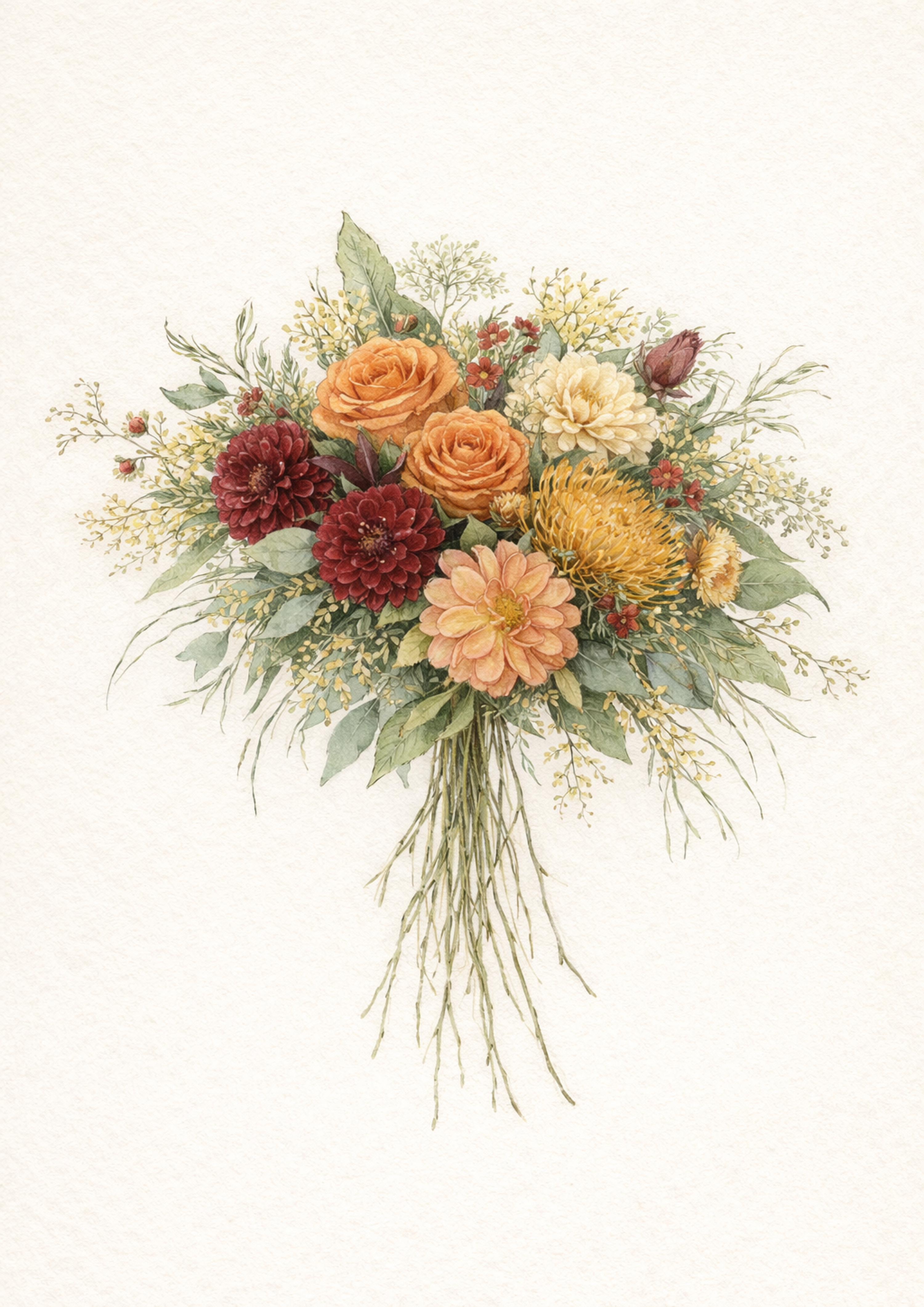 Custom Wedding Bouquet Print