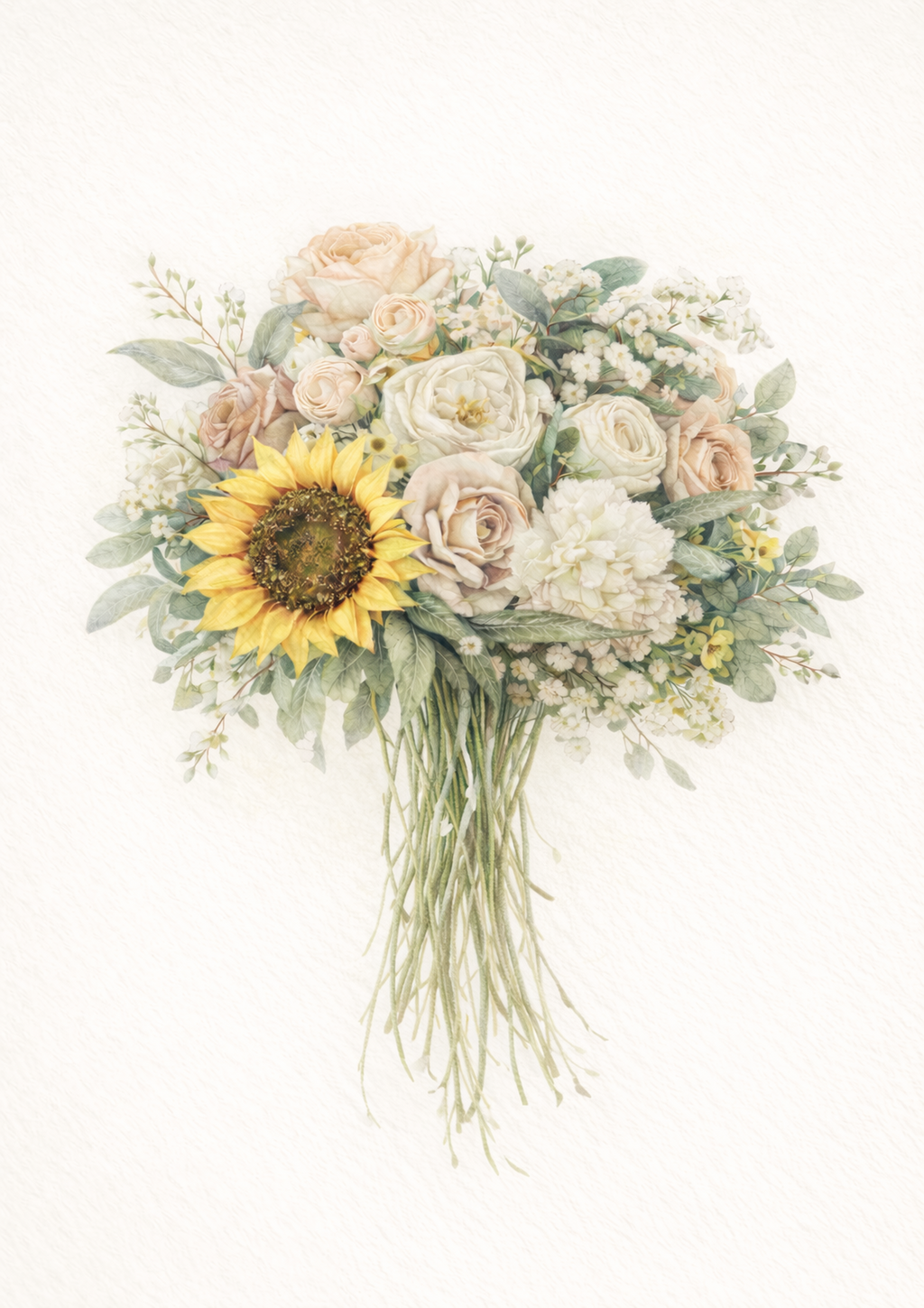 Custom Wedding Bouquet Print